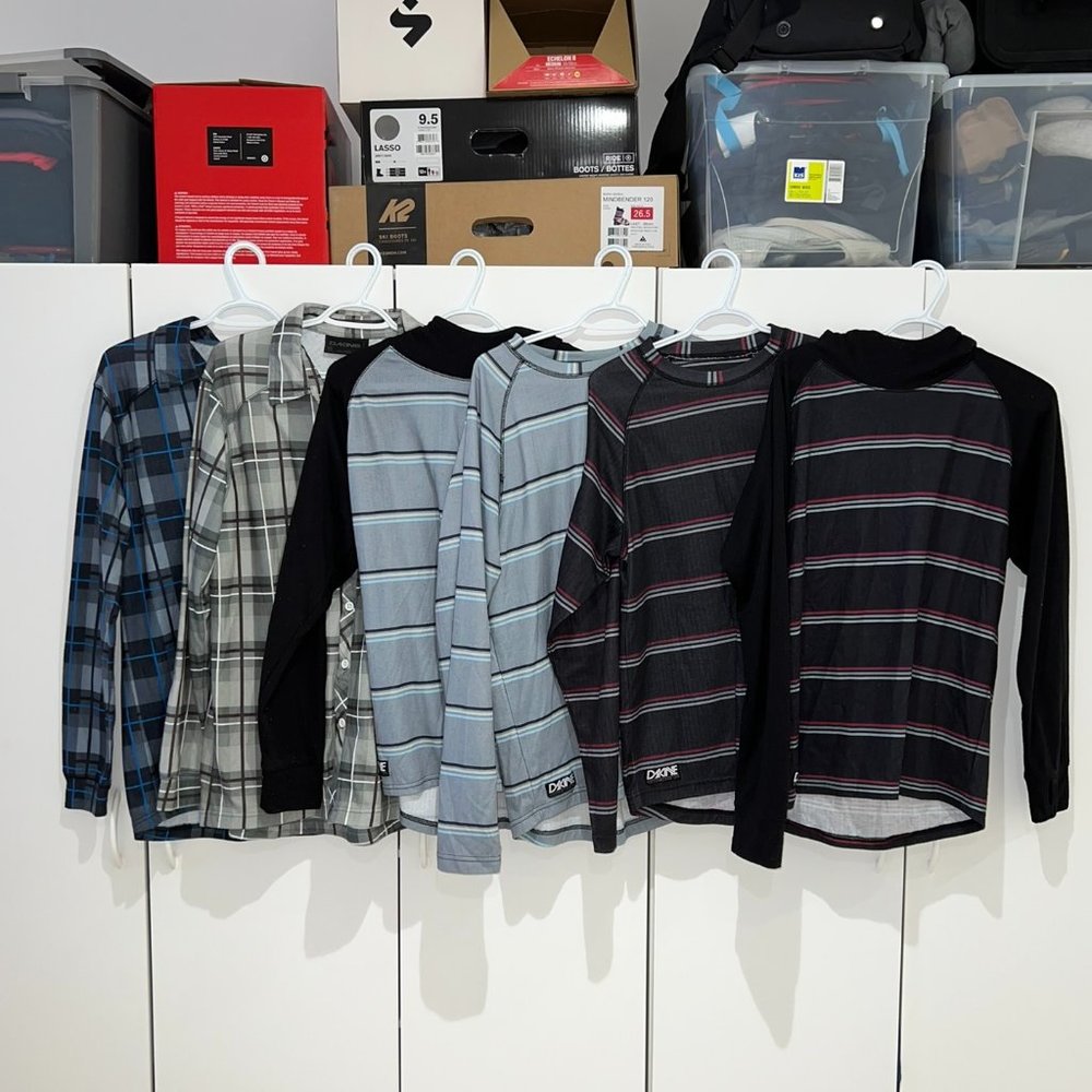 Bundle of Dakine Men Ski Snowboard Snow Underlayer Sport M Medium L Large Lot